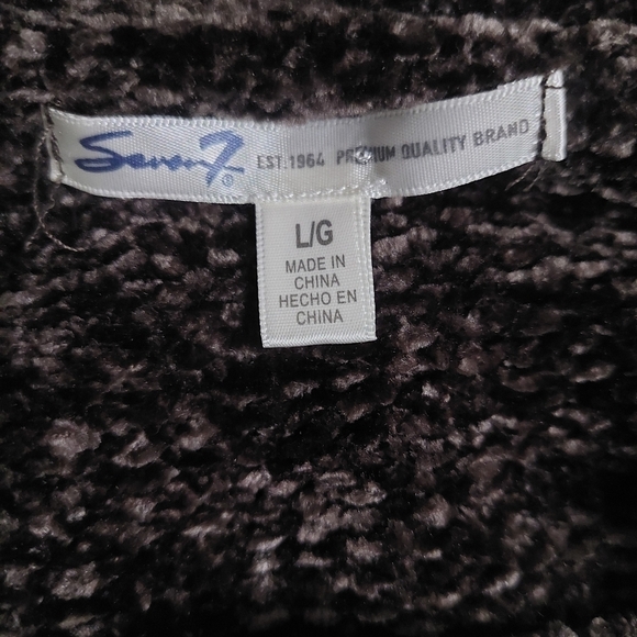 7 Seven for All Man Kind‎ Brown Pullover Chenille Sweater Chunky Knit L Oversize - Picture 5 of 8